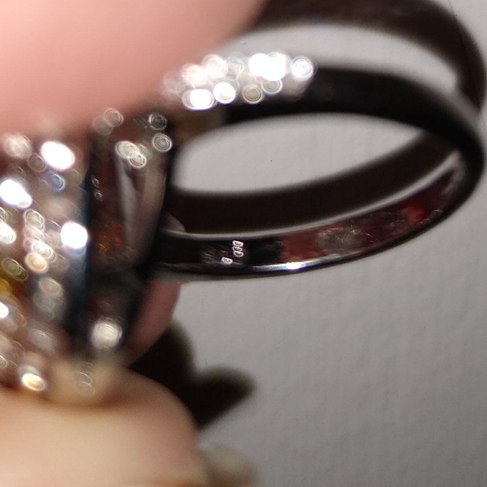 NWT PINK & WHITE SAPPHIRE OVAL RING - Picture 6 of 7